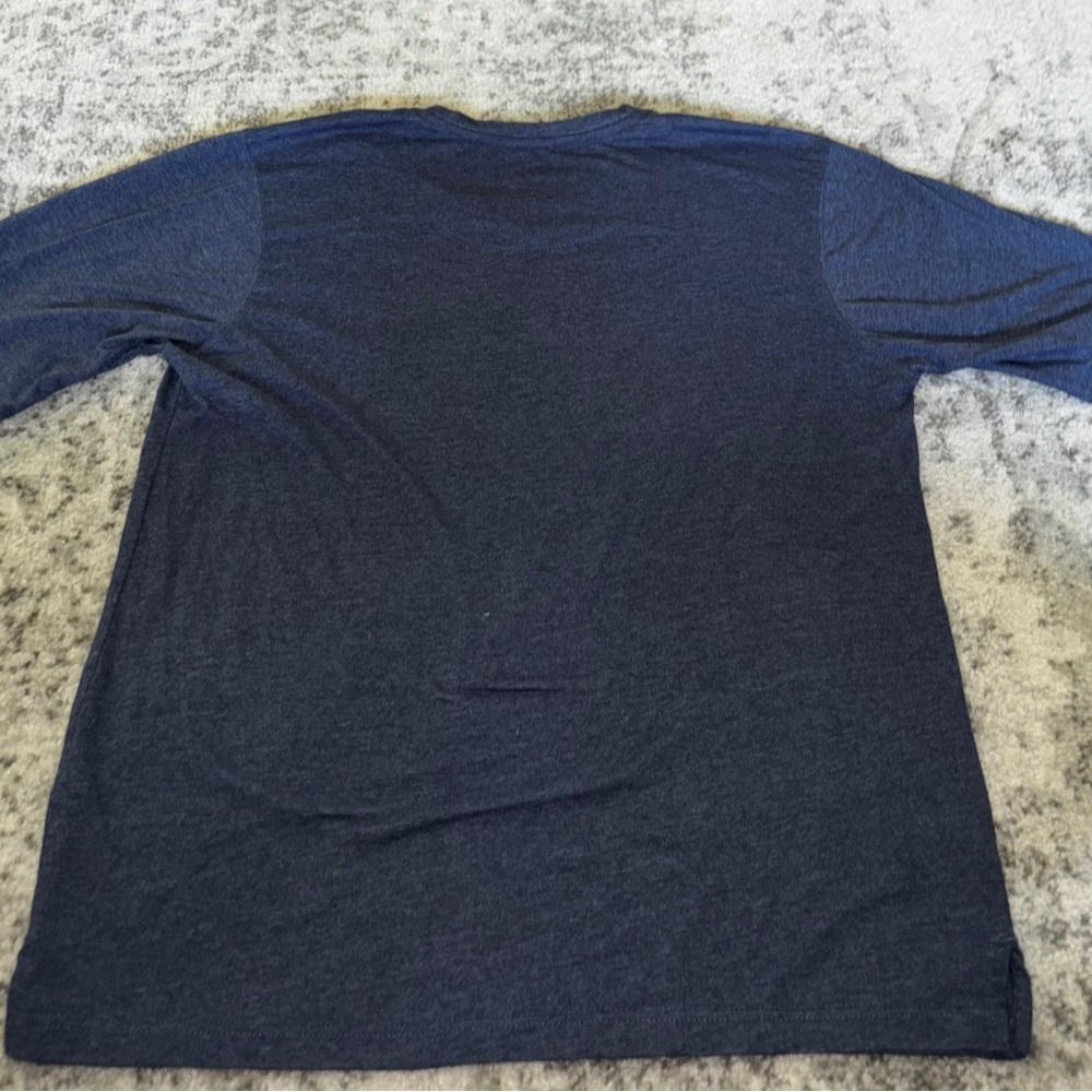 Men's Architect V-Neck Short Sleeve T-Shirt Heather Navy Size: XL - Picture 2 of 3